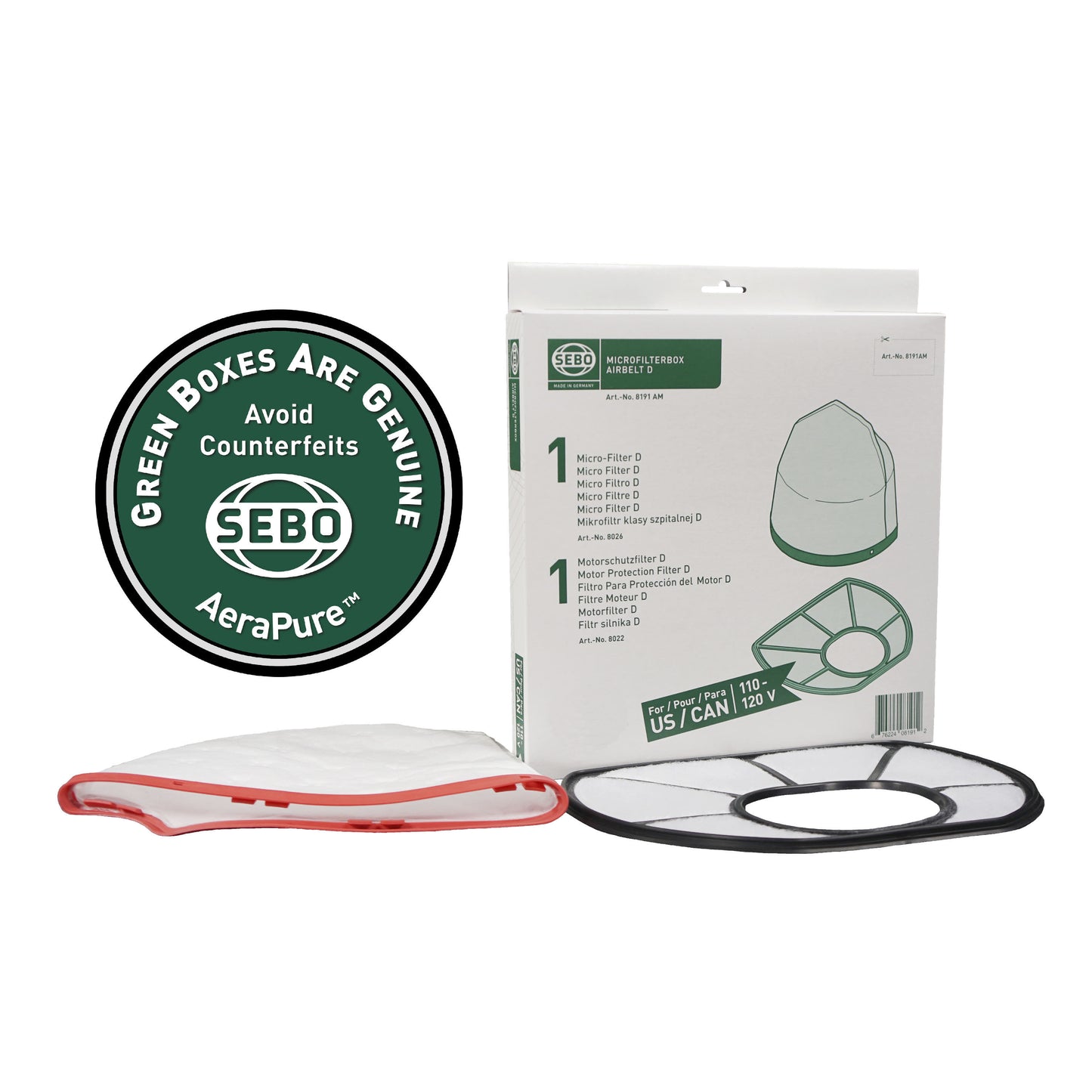 SEBO AIRBELT D Microfilter Box
