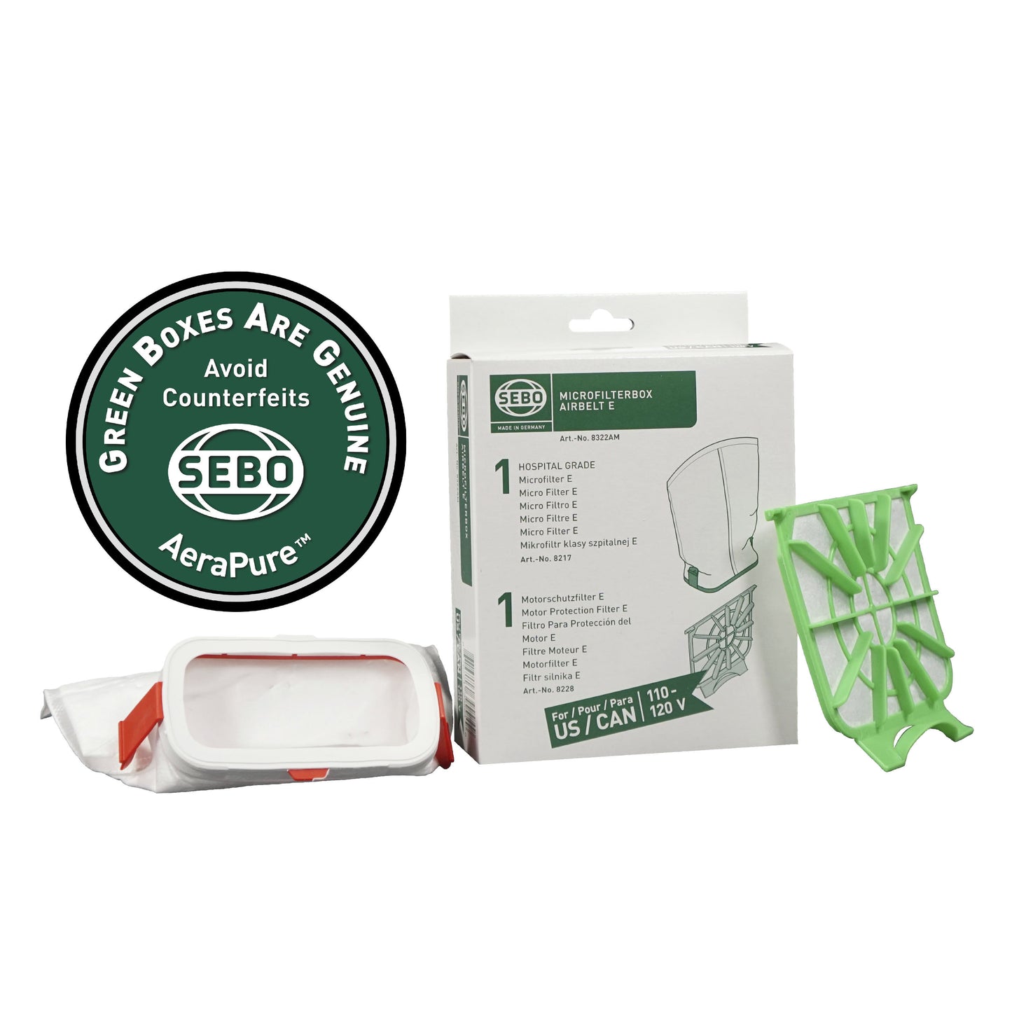 SEBO AIRBELT E Microfilter Box