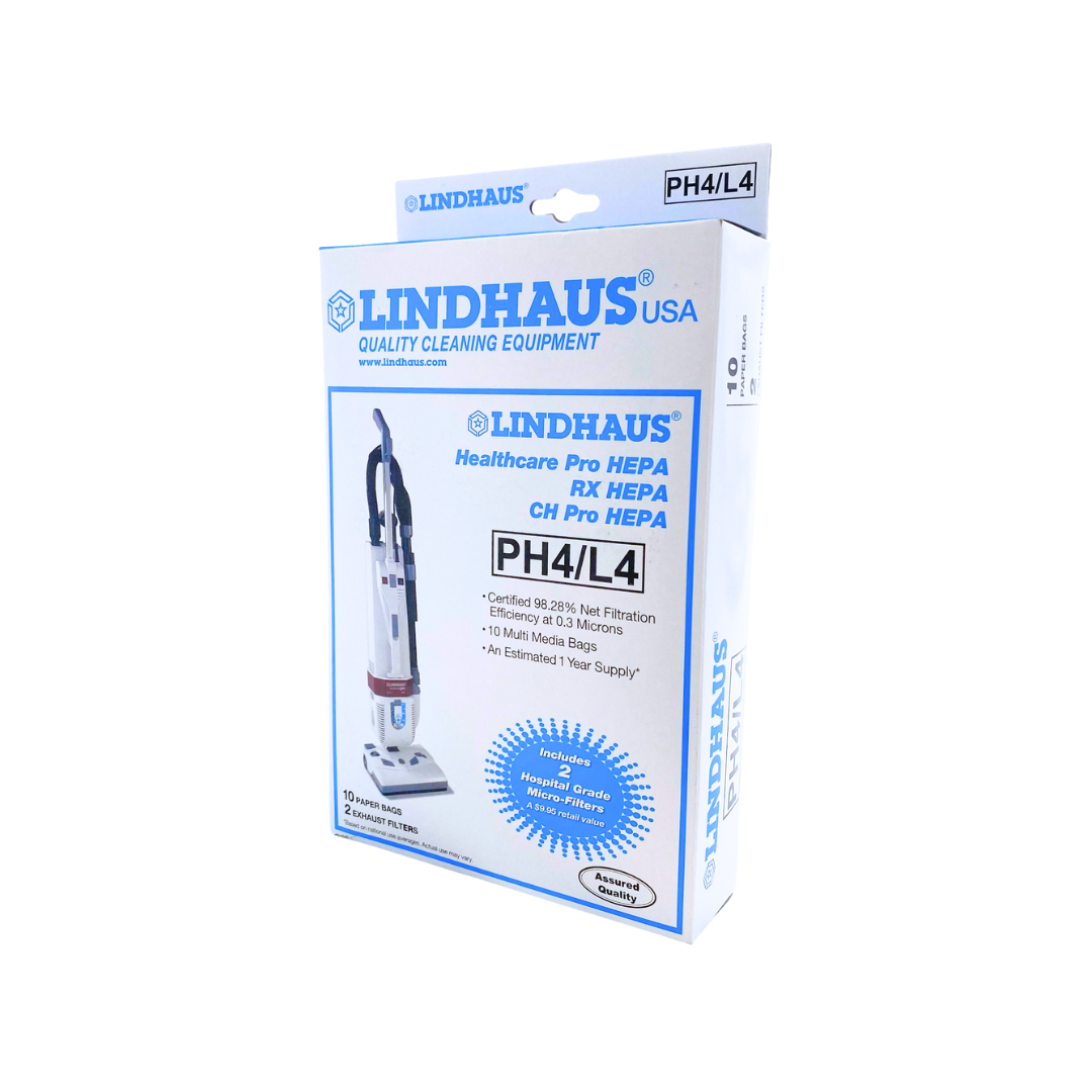 Lindhaus Healthcare Pro HEPA PH4/L4 Paper Bags (10-Pack)