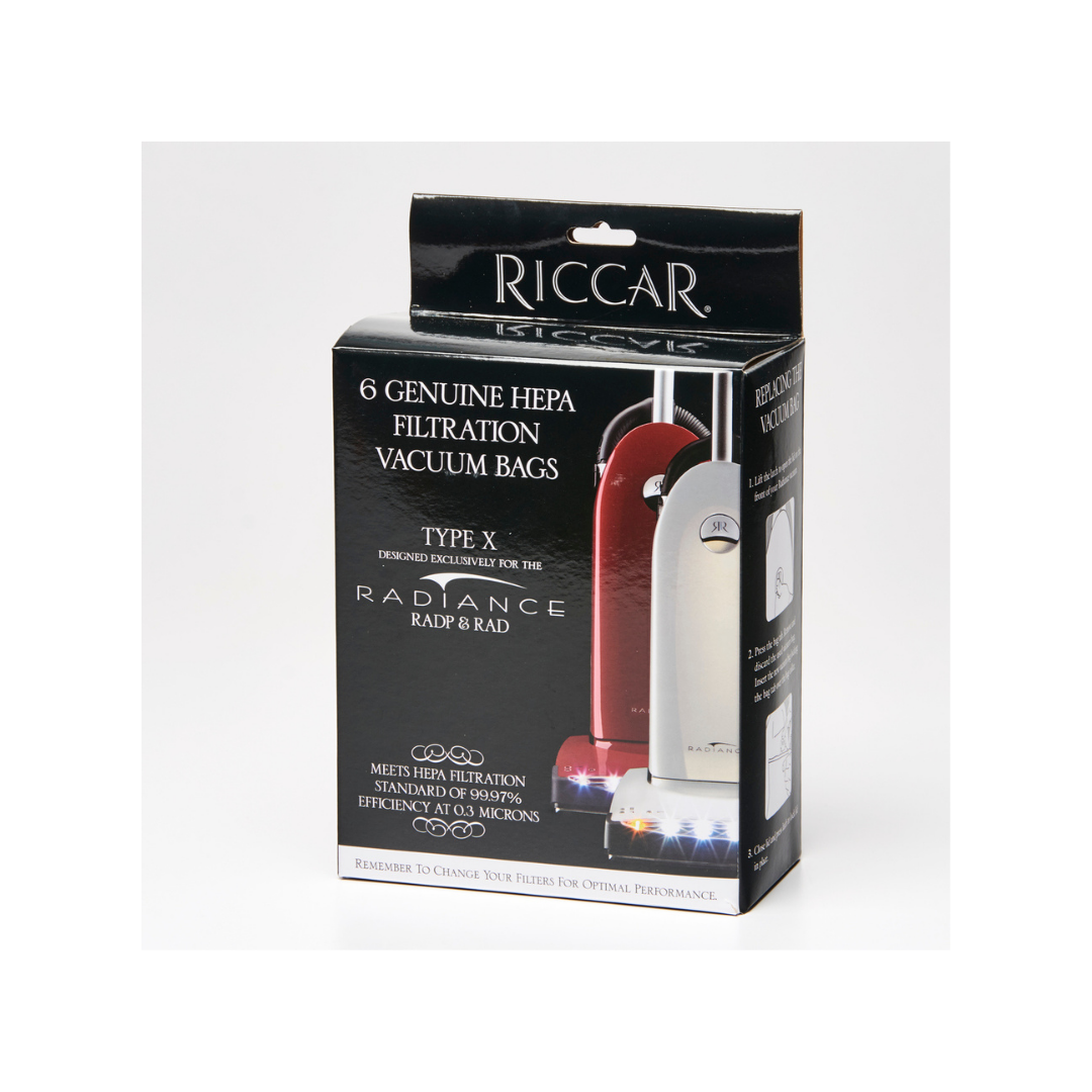 Riccar Type X HEPA Media Bags (6-Pack)
