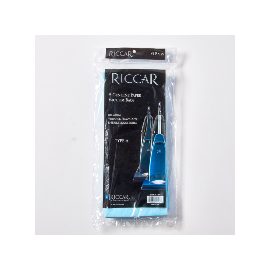 Riccar Type A Paper Bags (6-Pack)