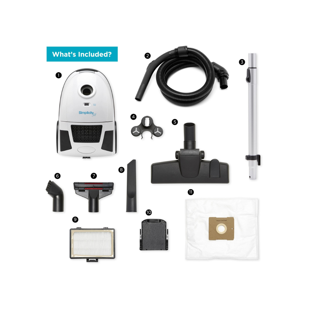 Simplicity Jill Lightweight Canister Vacuum