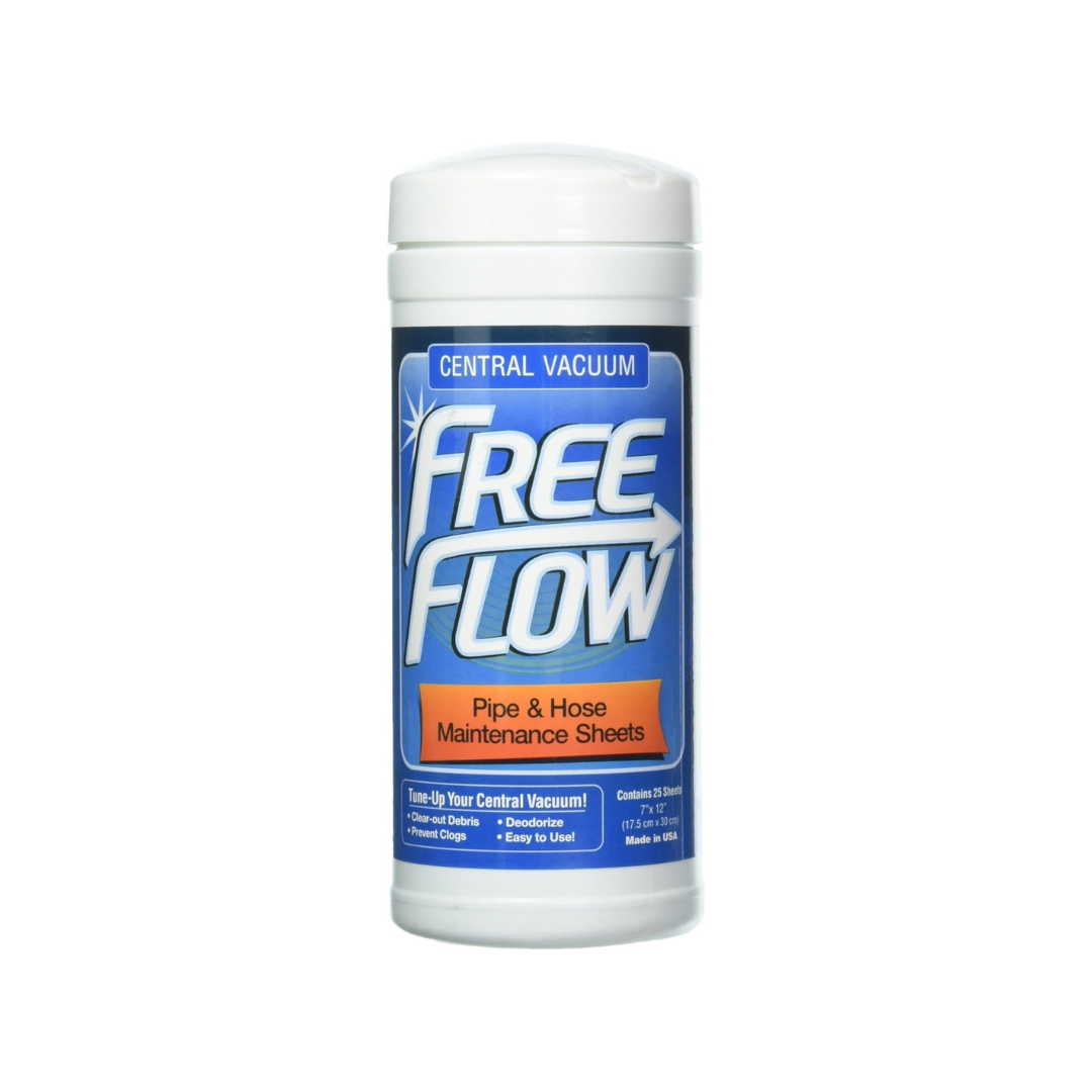 Free Flow Central Vacuum Pipe & Hose Maintenance Sheets