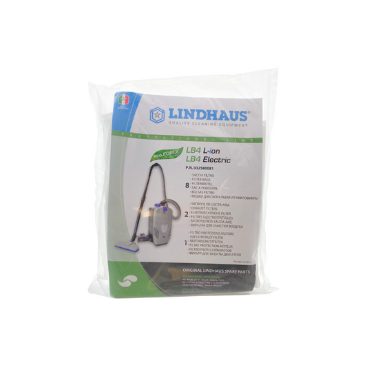 Lindhaus LB4 L-ion/Electric Filter Bags (8-Pack)