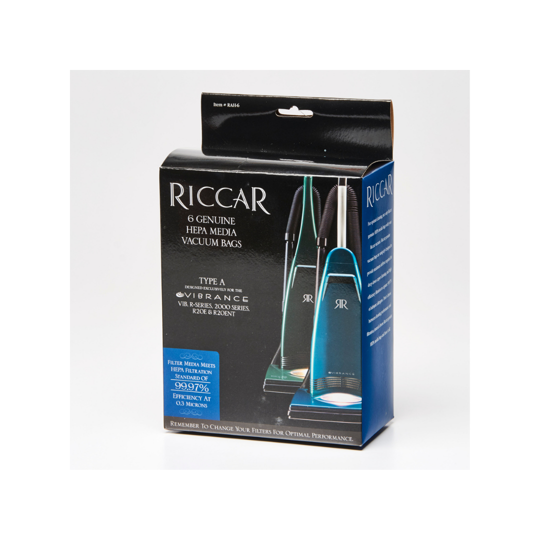 Riccar Type A HEPA Media Bags (6-Pack)